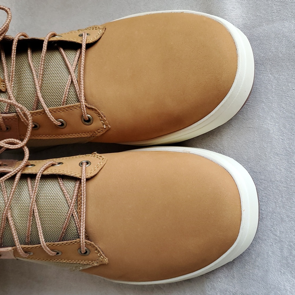 🆕️ TIMBERLAND Davis Square L/F Boot Wheat Nubuck Leather MEN'S SIZE: 13 - Picture 12 of 15